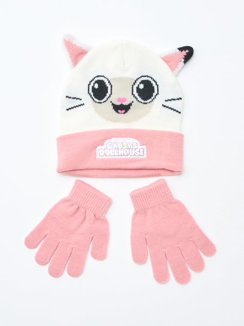 Ensemble bonnet + gants 'Gabby's Dollhouse' 'Dreamworks' - 2 pièces - Kiabi