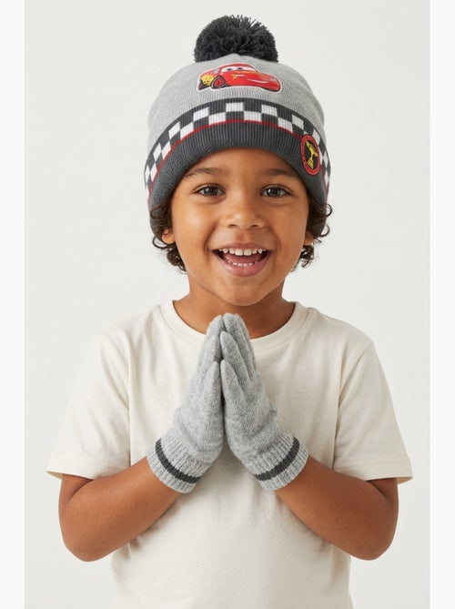 Ensemble bonnet & gants   garçon cars - licence officielle - Kiabi