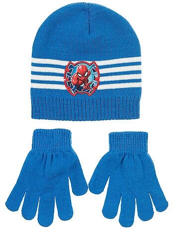 Ensemble bonnet & gants garçon spiderman - licence officielle