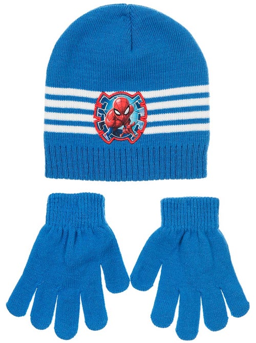 Ensemble bonnet & gants   garçon spiderman - licence officielle - Kiabi
