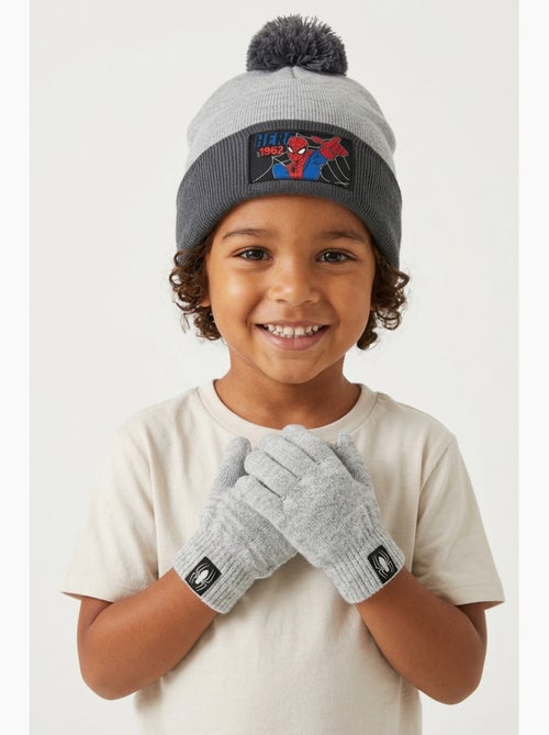 Ensemble bonnet & gants garçon spiderman - licence officielle - Kiabi Ensemble bonnet & gants garçon spiderman - licence officielle - Kiabi