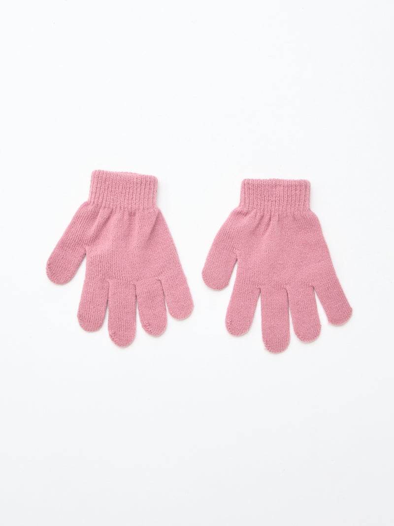 Ensemble bonnet + gants 'La reine des neiges' - 2 pièces Rose - Kiabi
