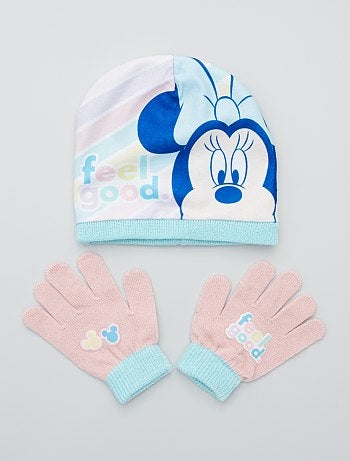 Ensemble bonnet + gants 'Minnie' de 'Disney'