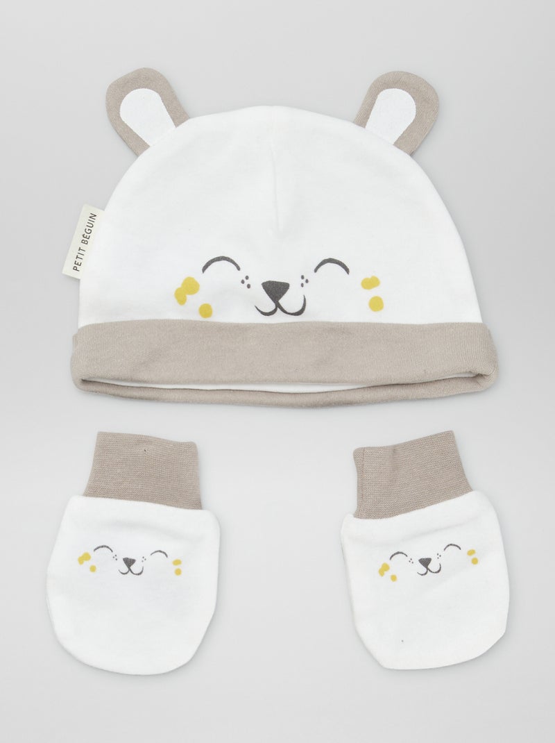 Bonnet Et Moufles Essentials X Sofia Grainge - Fausse Fourrure Douce Pour Enfants