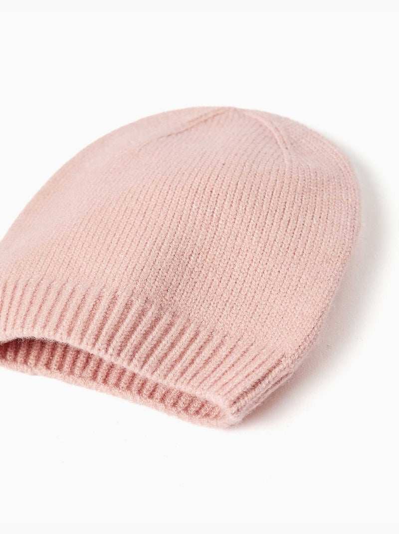 Ensemble bonnet + moufles en maille Rose clair - Kiabi