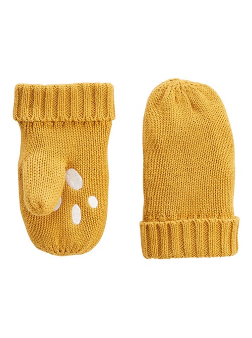 Ensemble bonnet, moufles et cache-cou enfant en tricot Charly - Kiabi