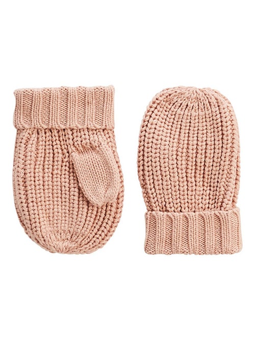 Ensemble bonnet, moufles et cache-cou enfant en tricot Esmée - Kiabi