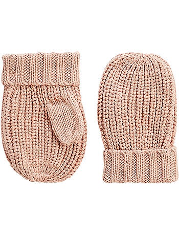 Ensemble bonnet, moufles et cache