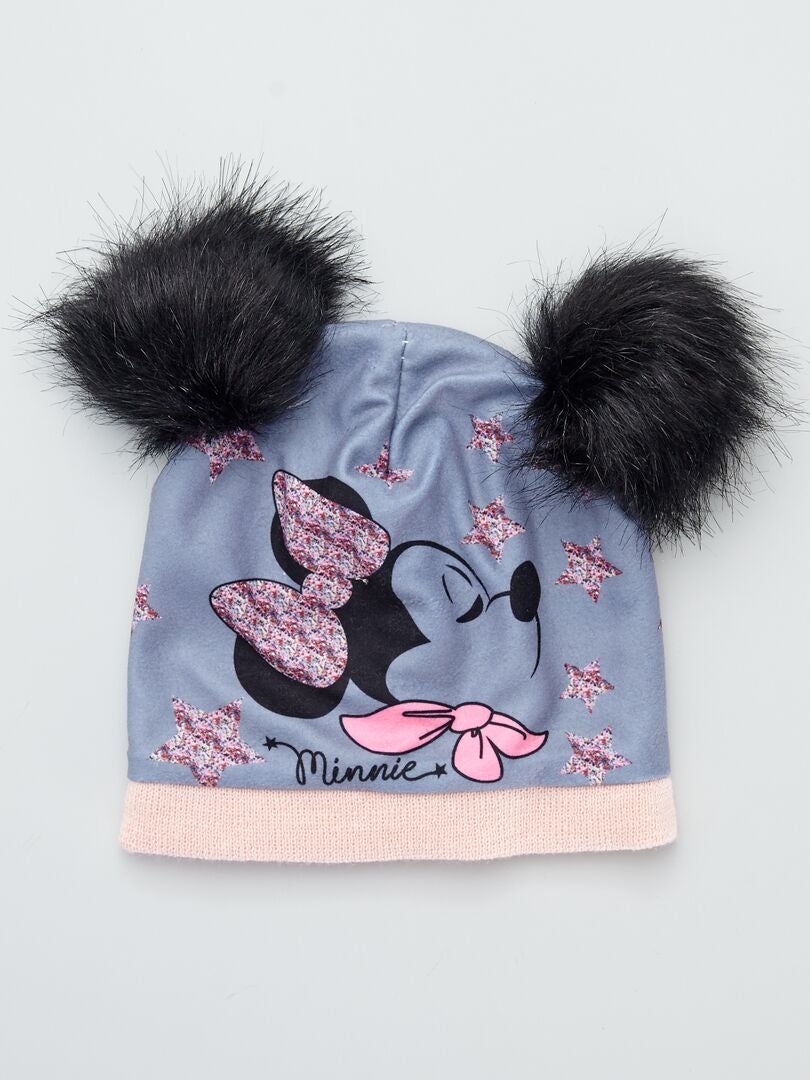 Ensemble bonnet + snood + gants 'Disney' gris - Kiabi
