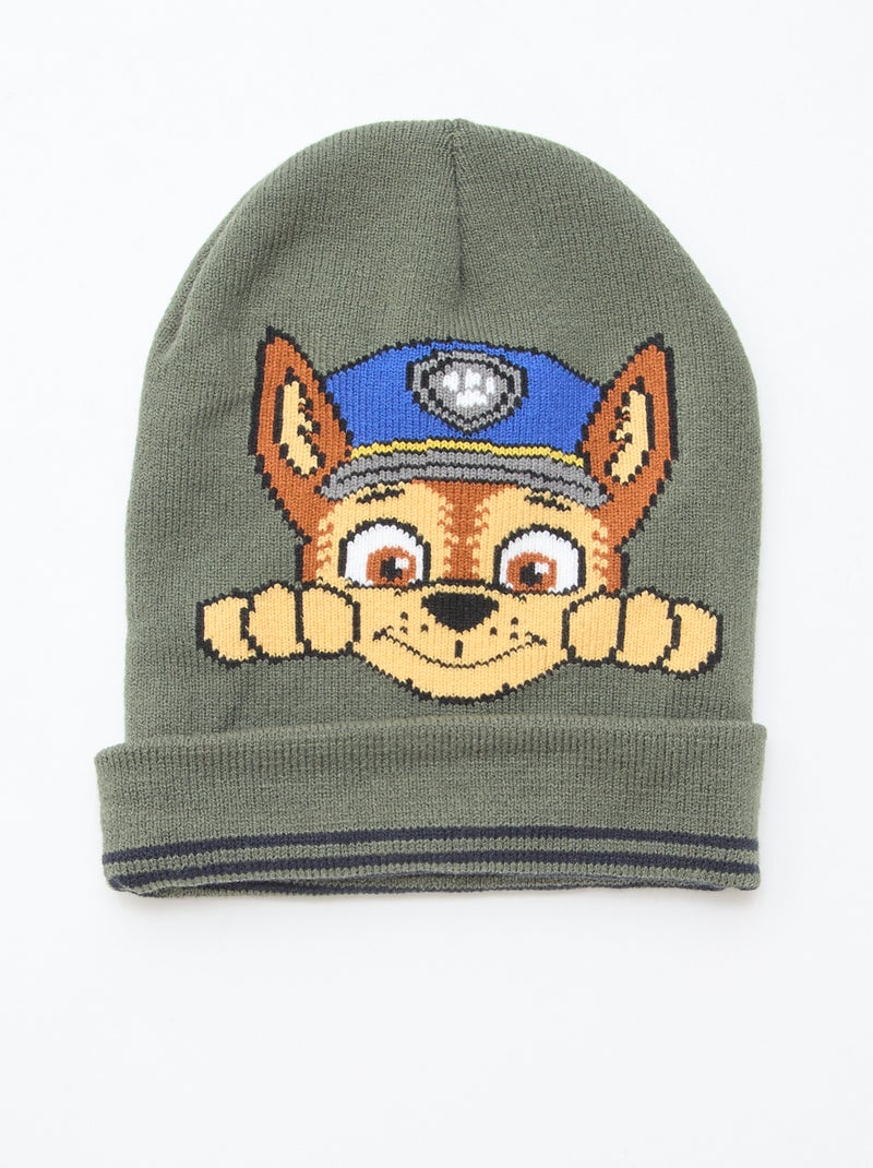 Ensemble bonnet + snood + gants 'Pat Patrouille' - 3 pièces Kaki - Kiabi