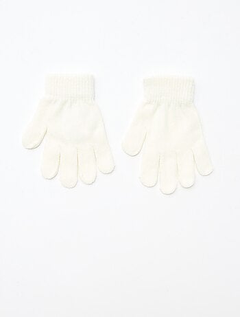 Ensemble bonnet + snood + gants 'Stitch & Angel' - 3 pièces