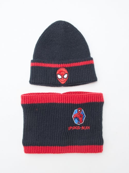 Ensemble bonnet + snood 'Spiderman' 'Marvel' - Kiabi
