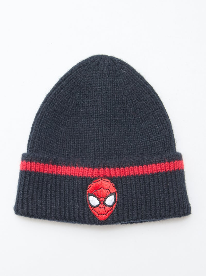 Ensemble bonnet + snood 'Spiderman' 'Marvel' Noir - Kiabi