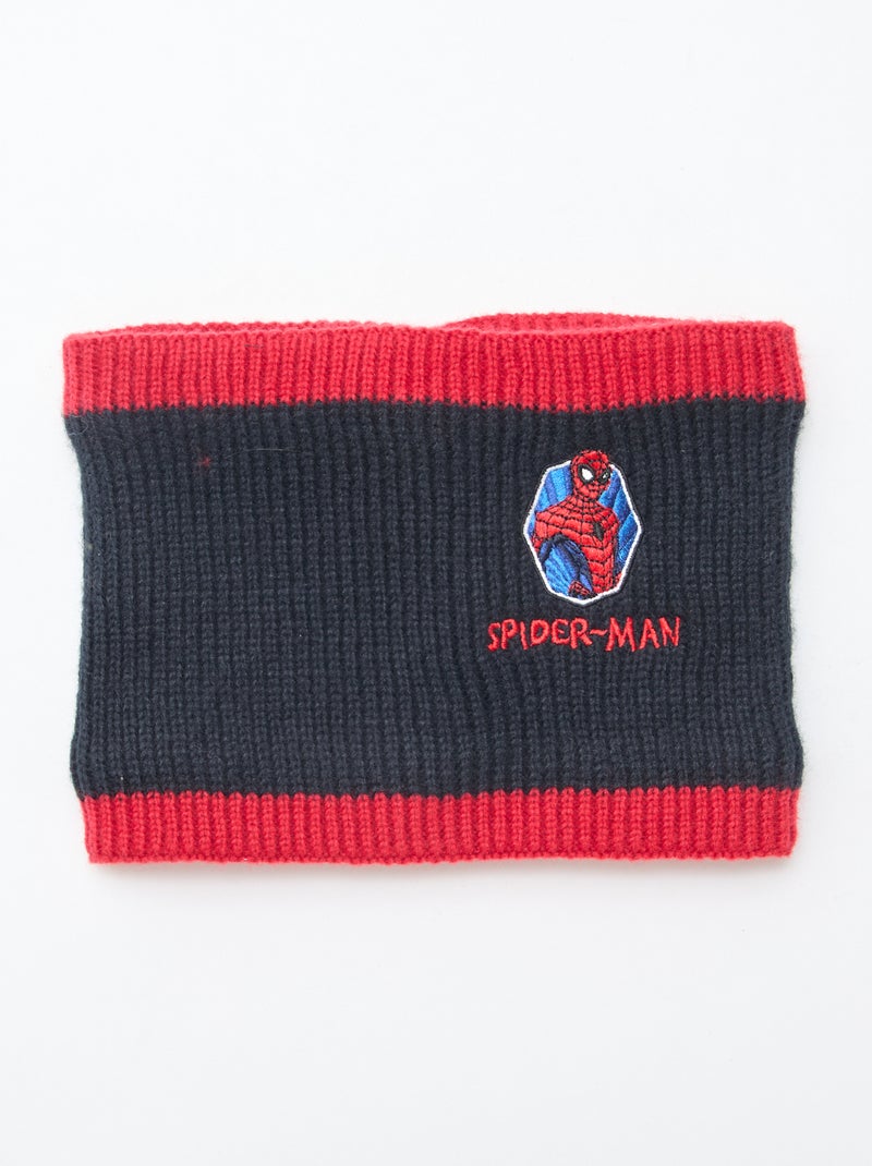 Ensemble bonnet + snood 'Spiderman' 'Marvel' Noir - Kiabi