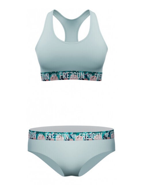 Ensemble brassière et culotte fille Geometrique Tropical Freegun - Kiabi
