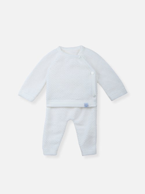 Ensemble brassière et pantalon nid d'abeille pour bébé - Kiabi Ensemble brassière et pantalon nid d'abeille pour bébé - Kiabi