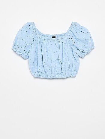 Ensemble brodé 2 pièces - short + blouse
