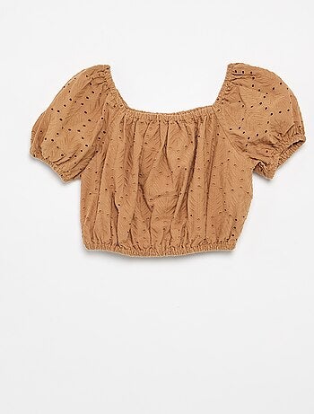 Ensemble brodé 2 pièces - short + blouse