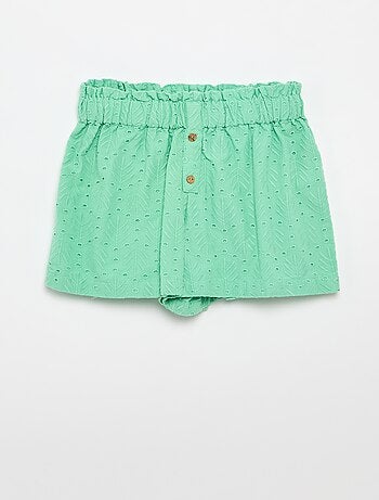 Ensemble brodé 2 pièces - short + blouse
