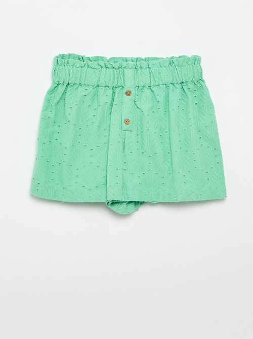 Ensemble brodé 2 pièces - short + blouse - Kiabi