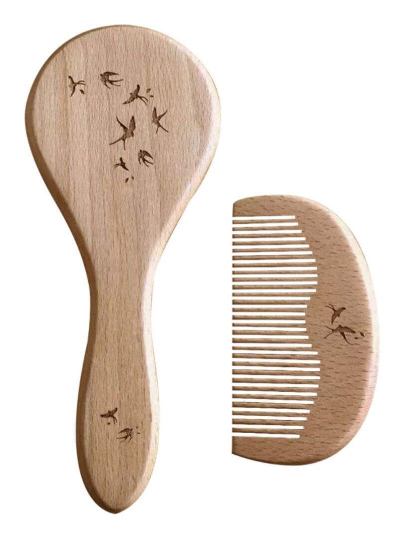 Ensemble brosse et peigne bébé Marron - Kiabi