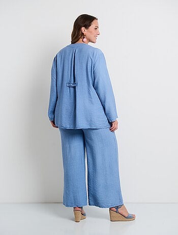 Ensemble cache-coeur et pantalon large
