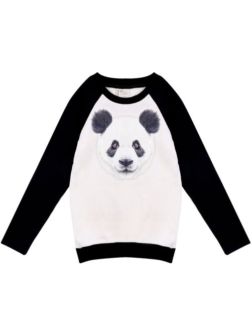 Ensemble Cadeau pour   Sweat Panda + Pantalon Velours  - 'LA FAUTE A VOLTAIRE' - Kiabi
