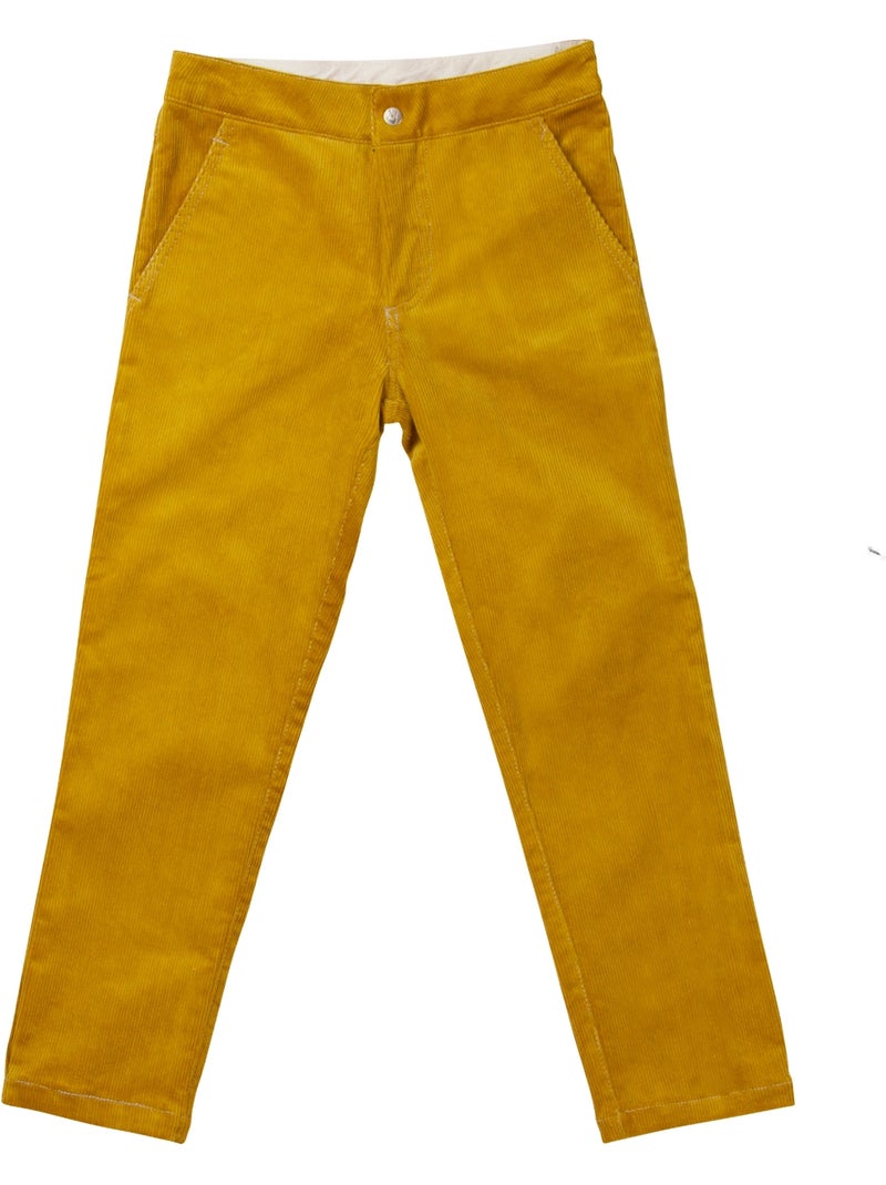 Ensemble Cadeau pour   Sweat Panda + Pantalon Velours  - 'LA FAUTE A VOLTAIRE' Noir Jaune Blanc - Kiabi