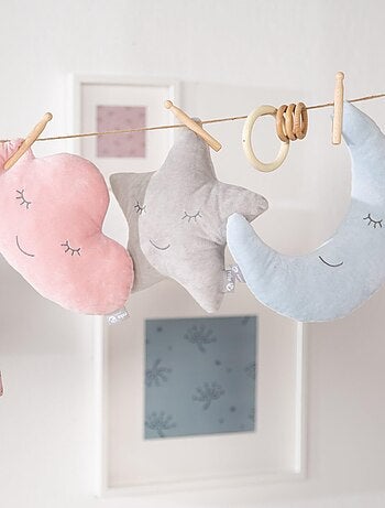 Ensemble canapé enfant + pouf + coussin étoile 'Roba lil sofa'