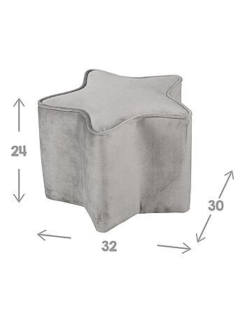 Ensemble canapé enfant + pouf + coussin étoile 'Roba lil sofa'