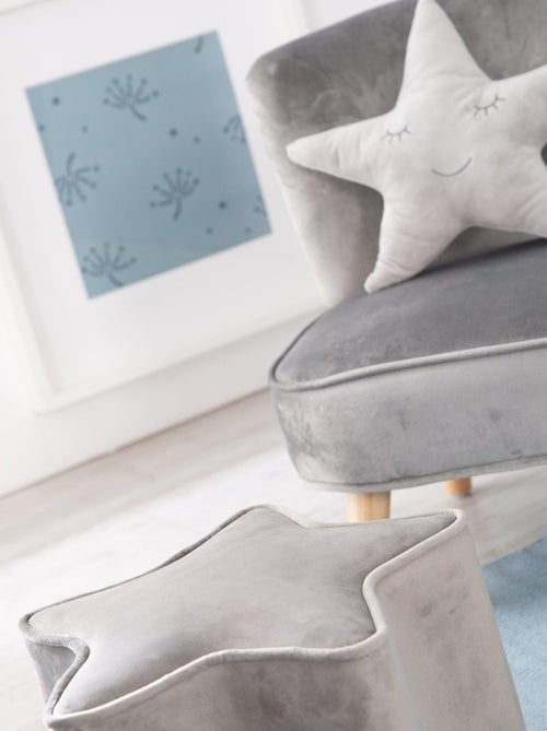 Ensemble canapé enfant + pouf + coussin étoile 'Roba lil sofa' - Kiabi