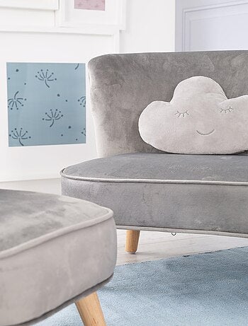 Ensemble canapé + fauteuil + coussin décoratif forme nuage 'Roba lil sofa'