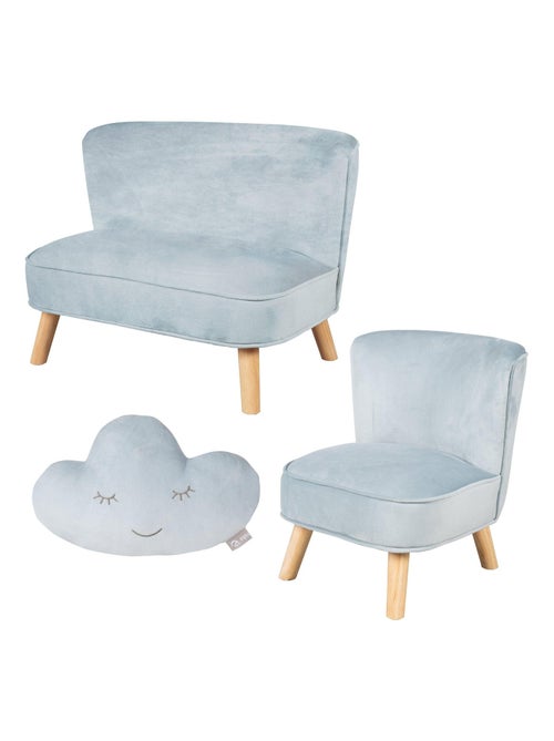 Ensemble canapé + fauteuil + coussin nuage 'Lil Sofa' ROBA - Kiabi