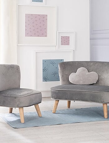Ensemble canapé + fauteuil + coussin nuage 'Lil Sofa' ROBA