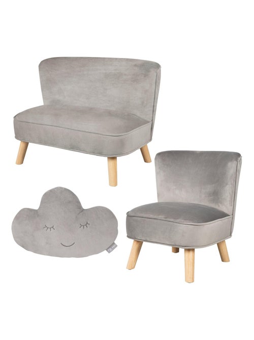 Ensemble canapé + fauteuil + coussin nuage 'Lil Sofa' ROBA - Kiabi