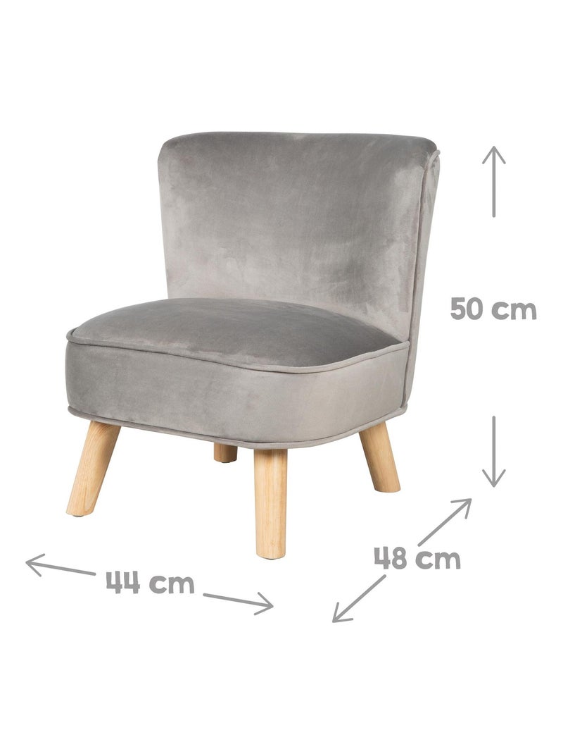 Ensemble canapé + fauteuil + coussin nuage 'Lil Sofa' ROBA Gris - Kiabi