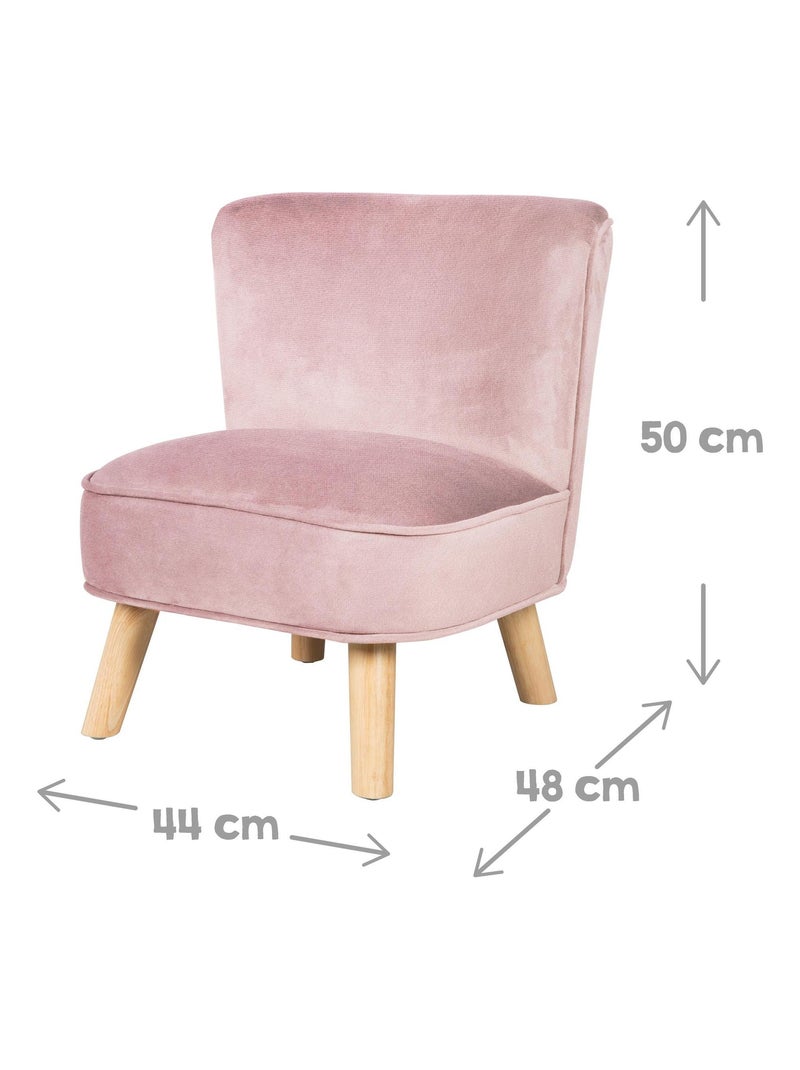 Ensemble canapé + fauteuil + coussin nuage 'Lil Sofa' ROBA Rose clair - Kiabi