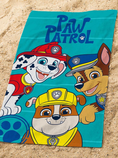 Ensemble Cape de bain et Drap de plage imprimés 100% Coton, PAT PATROUILLE SUMMER - Kiabi