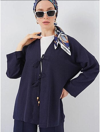 Bdart ensemble cardigan à col en v et pantalon à jambes larges