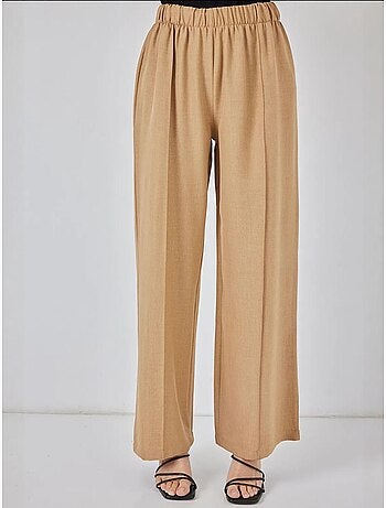 Ensemble cardigan à col en v et pantalon à jambes larges bdart