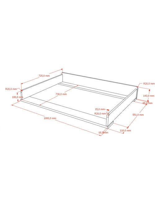 Ensemble chambre ilyas commode + plan à langer - Kiabi