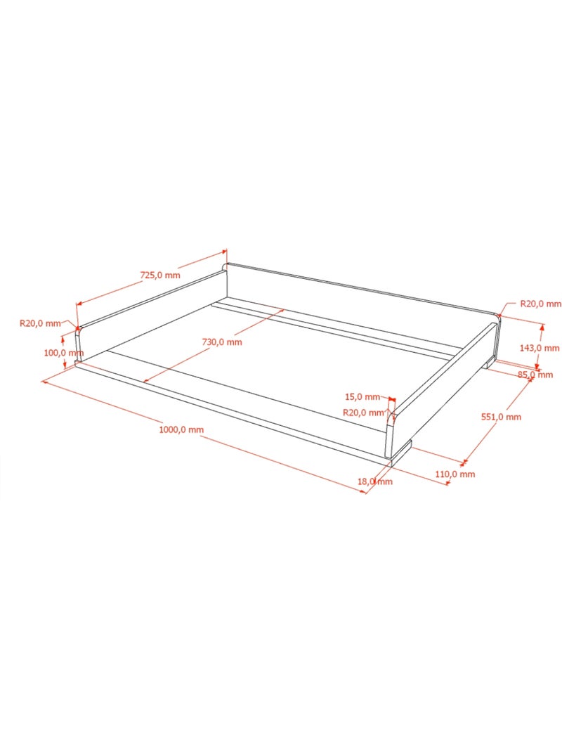 Ensemble chambre ilyas commode + plan à langer Marron - Kiabi