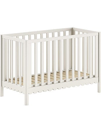 Ensemble chambre swingo lit bébé 60x120 + table à langer + armoire 2 portes clay