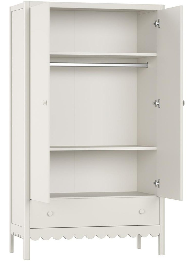 Ensemble chambre swingo lit bébé 60x120 + table à langer + armoire 2 portes clay Jaune - Kiabi