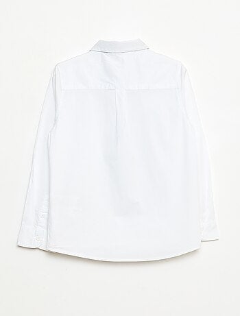 Ensemble chemise + Cravate en popeline à scratch - 2 pièces