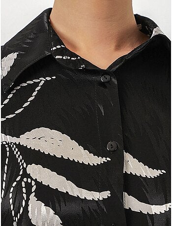 Ensemble chemise et pantalon large en viscose à fleurs bdart