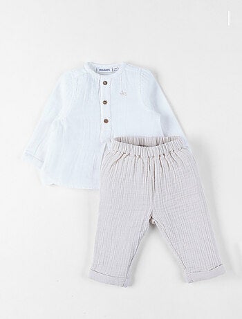 Ensemble Chemise et Pantalon, Mousseline de Coton Noukie's