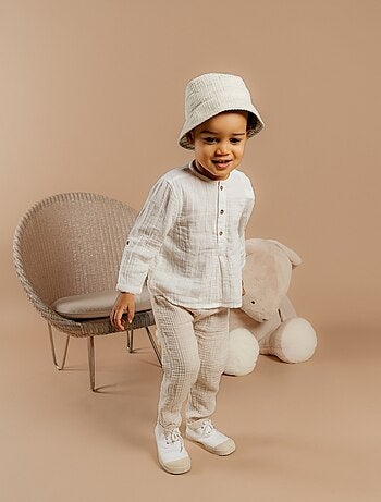 Ensemble Chemise et Pantalon, Mousseline de Coton Noukie's