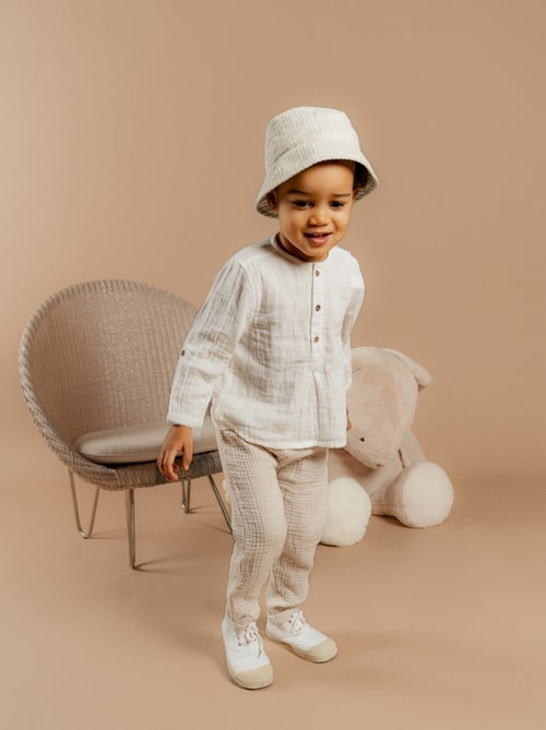 Ensemble Chemise et Pantalon, Mousseline de Coton Noukie's - Kiabi