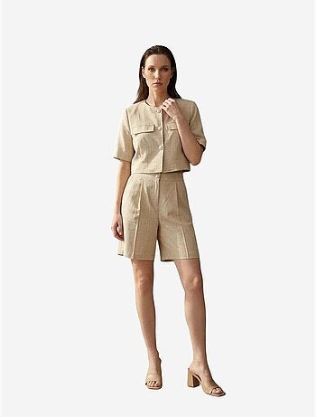 Ensemble chemise et short en popeline de coton my fashion